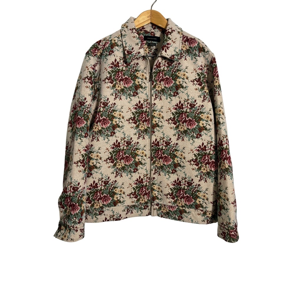 URBAN OUTFITTERS Floral Tapestry Woven Zip Up Jacket - Picture 3 of 10